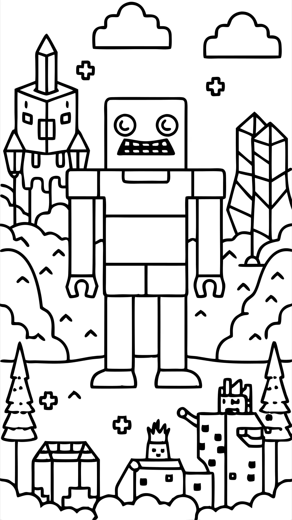 mutant mods minecraft coloring pages